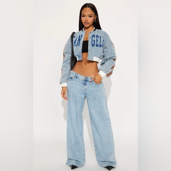 City Denim Bomber Jacket✨ - Picture 3 of 7